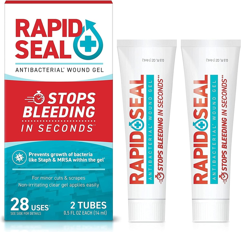 Yara Gel (2 Tubes) | İkincilerde Bleeding durdurun | Cuts için ideal, Yararlı ve Razor Nicks Acil İlk Yardım Tankları için