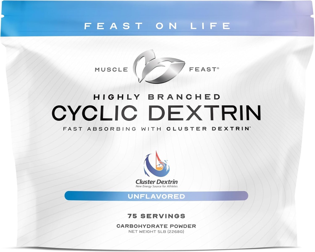 Kasren Yüksek Lisanslı Cyclic Dextrin Premium Pre-Workout veya Post-Workout Supplement, Unflavored, 5lbs