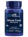 Life Extension Whole Food Multivitamin, Plant-derived Vitamin D3, A, B, C & E, Plus Minerals, Plant ekstras, Gluten-Free, Non-GMO, Vegetarian, 90 Capsules