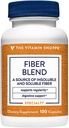 The Vitamin Shoppe Fiber Blend, A Natural Source of Insoluble and Soluble Fiber, Supports Digestive Health & Regularity (100 Capsules)