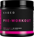 Kaged Original Pre Workout Toz | Berry Blast | Pre-Workout with Tinatine, Beta Alanine, L-Citrulline, BCAAs | 274 mg Organic Caffeine | Pre Supplements for Men & Women | 20 Servisler