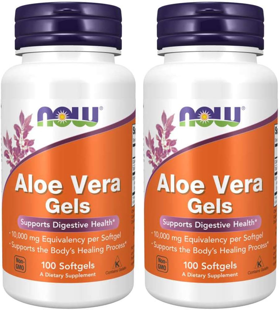 Şimdi Gıdalar Aloe Vera, 100 softgels 2 paket