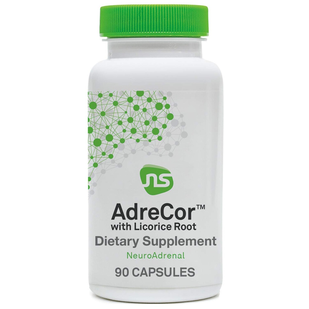 NeuroScience Cortisol Manager & Adrenal Support Συμπληρώματα για την Καθημερινή Ενέργεια - AdreCor with Licorice Root - L Tyrosine & More to Combat Fatigue & Promotion a Healthy Stress Response (90 Κάψουλες)