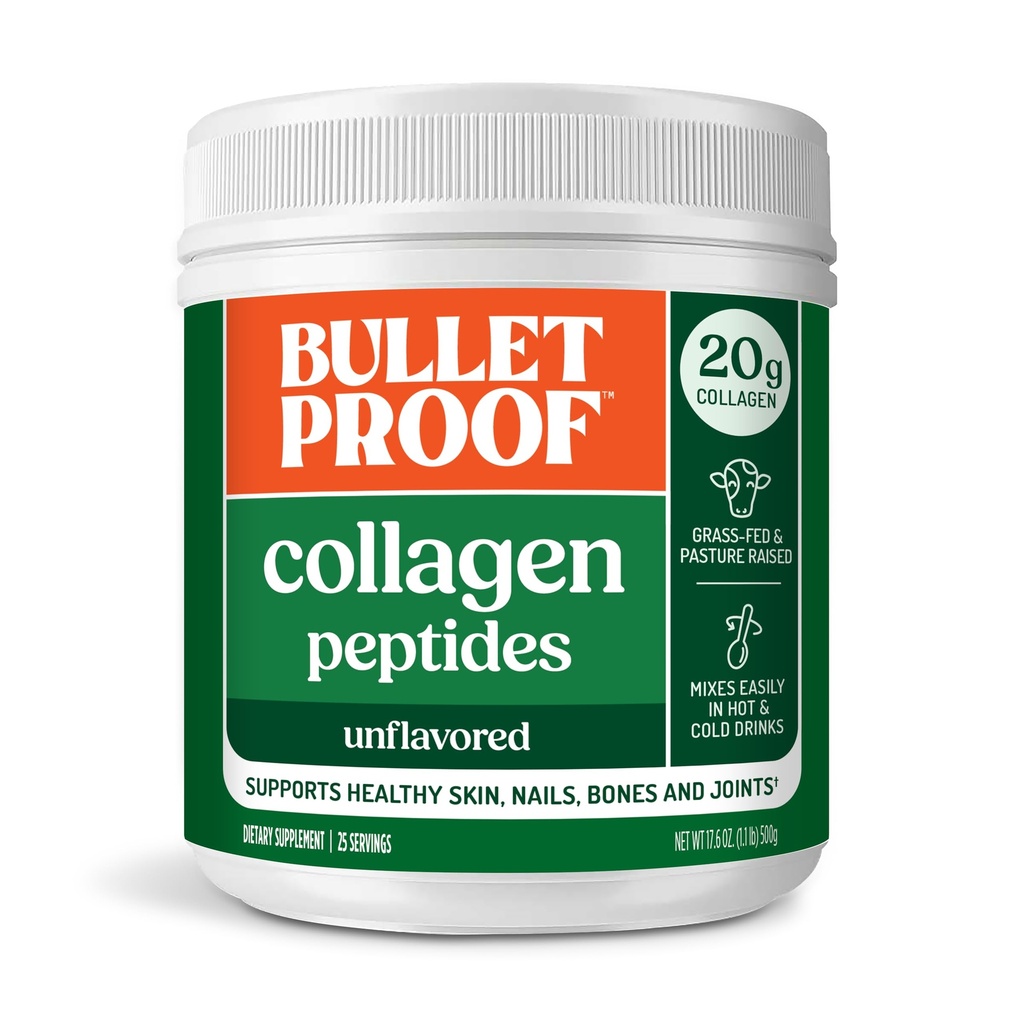 Kurşunlu Unflavored Collagen, Toz, 17.6 Ounces, Grass-Fed Collagen Protein ve Deri, Bones ve Ortaklar için Amino Asits