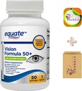 Equate Vision Formula 50 + Μαλακό συμπλήρωμα διατροφής Gels - 50 Count + CreativeAndBundle Sticker