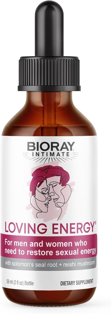 BIORAY Intimate Love Energy - 2 fl oz - Medicinal Mushrooms - Non-GMO, Vegan, Gluten Free
