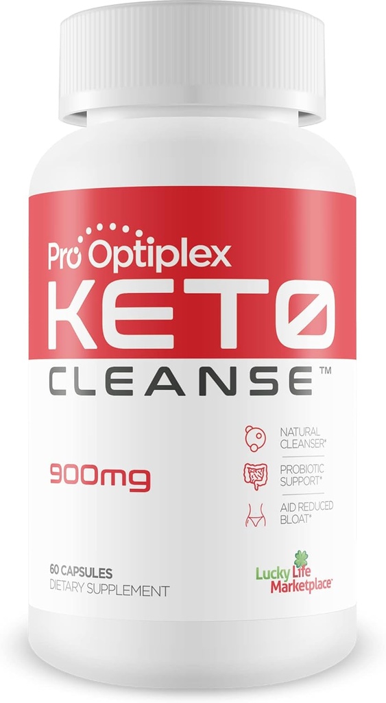 Pro Optiplex Keto Cleanse - Temiz ve Detox Doğal - Probiyotikleri ile Herbal Keto Temiz - Flush Waste & Toxins - Full Body Cleanse & Colon Cleanse - Support Reduced Bloating Bloating