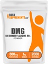BulkSupplements.com DMG Toz - N,N-Ditilglycine HCl, DMG Supplement - Gluten Free, 500 mg per Service, 1kg (2.2 lbs) (Paket 1)