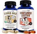 Legendairy Milk Liquid Gold + Ηλίανθος Lecithin Γαλουχία συμπλήρωμα για την αύξηση της προσφοράς γάλακτος και για Clogged Ducts γάλακτος - Συμπληρώματα θηλασμού για τη ροή γάλακτος και την ενίσχυση της παραγωγής γάλακτος