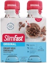 SlimFast Meal Change Shake, Original Creamy Milk Chocolate, Kilo kaybı için 10g, 11 Fl. Oz Şişe, 4 Kont (Pazar Mayıs Vary)
