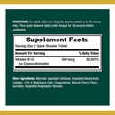 Nature's Bounty Vitamin B12, Supports Energy Metabolism ve Nervous System Health, 50006, 100 Hızlı Dissolve Tabletleri ( 2)