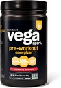 Vega Sport Pre-Workout Energizer, Strawberry Lemonade - Pre Workout Toz for Women & Men, Supports Energy and Focus, Electrolytes, Vegan, Keto, Gluten Free, Non GMO, 1.1 lbs