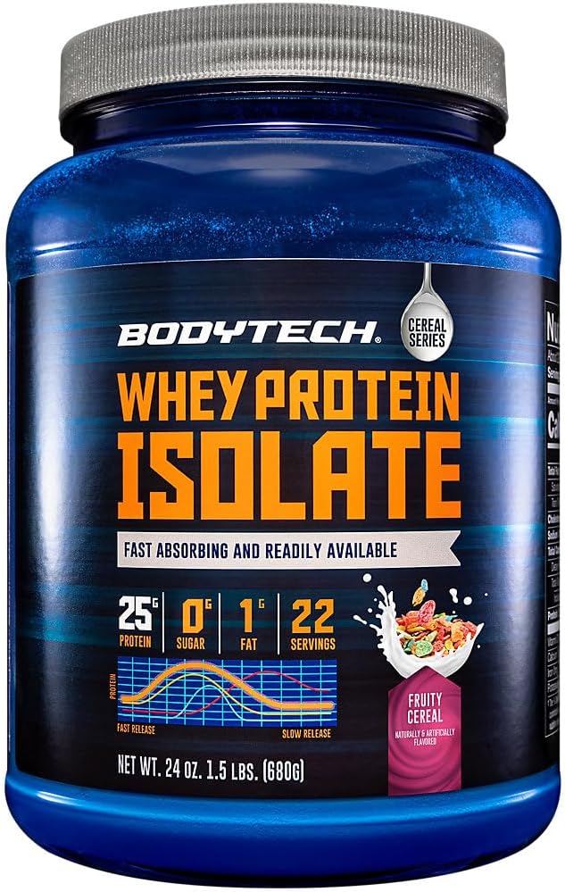 BODYTECH Whey Protein Isolate Toz - Meyve Cereal (1.5 lbs./23 Hizmet)