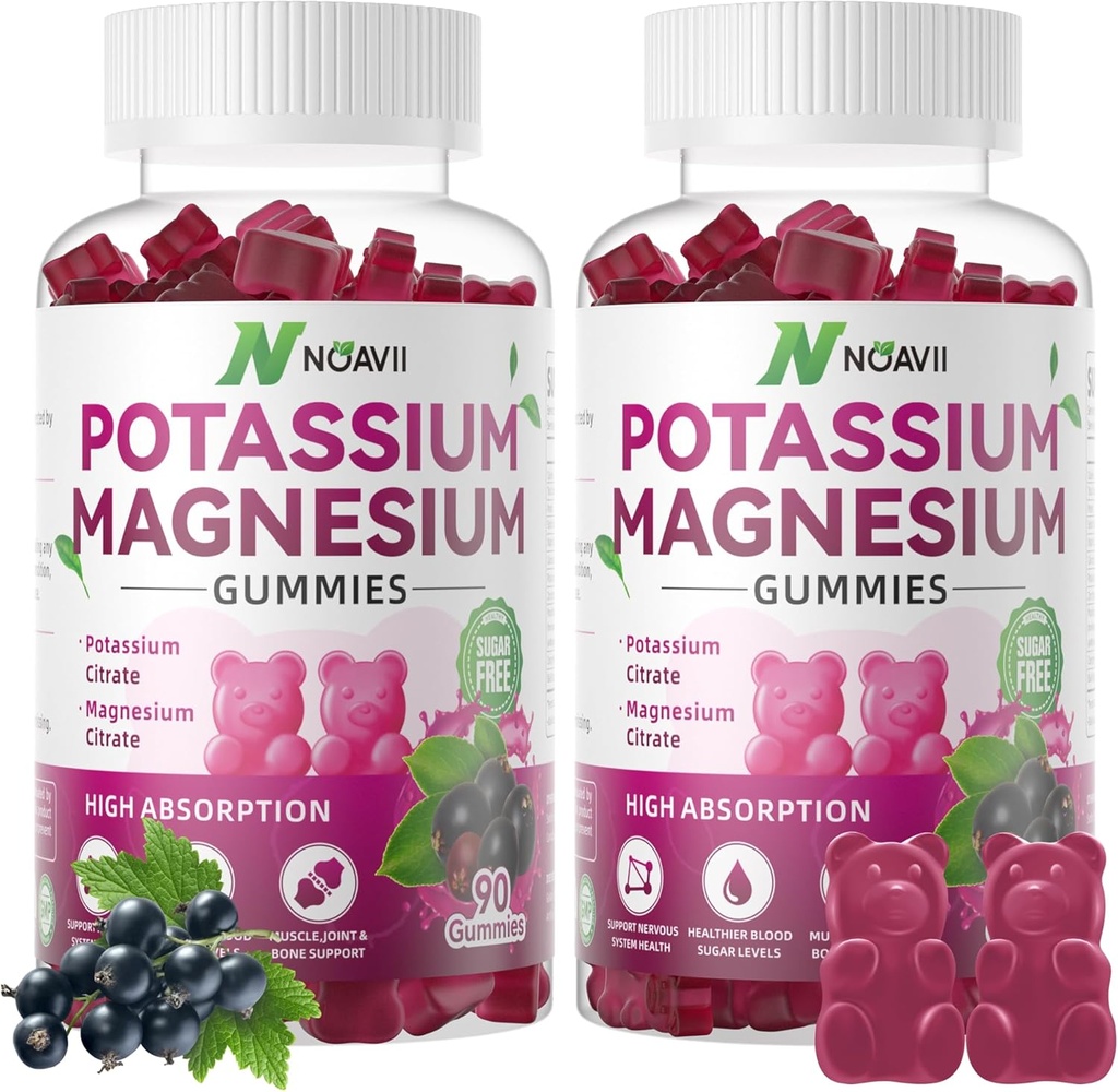 180 Kont Piyal Magnezyum Gummies Pineapple Flavor,Elderberry Flavor P Magnezyumyum Ekstr