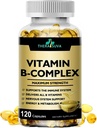 Μέγιστη δύναμη Βιταμίνη B-Complex + CoQ10 + Βιταμίνη C – Υψηλή ισχύς Φυσικό συμπλήρωμα για την ενέργεια & τη στήριξη του μεταβολισμού – 120 Softgels, 60 ημέρες προσφοράς