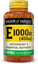 MASON ΦΥΣΙΚΗ Βιταμίνη E 450 mg (1, 000 IU) - Αντιοξειδωτικό και Ουσιαστικό Θρεπτικό, Υγιές Ανοσοποιητικό Σύστημα, Δέρμα και Μάτια, Συμπλήρωμα Ολικού Σώματος, 50 Softgels