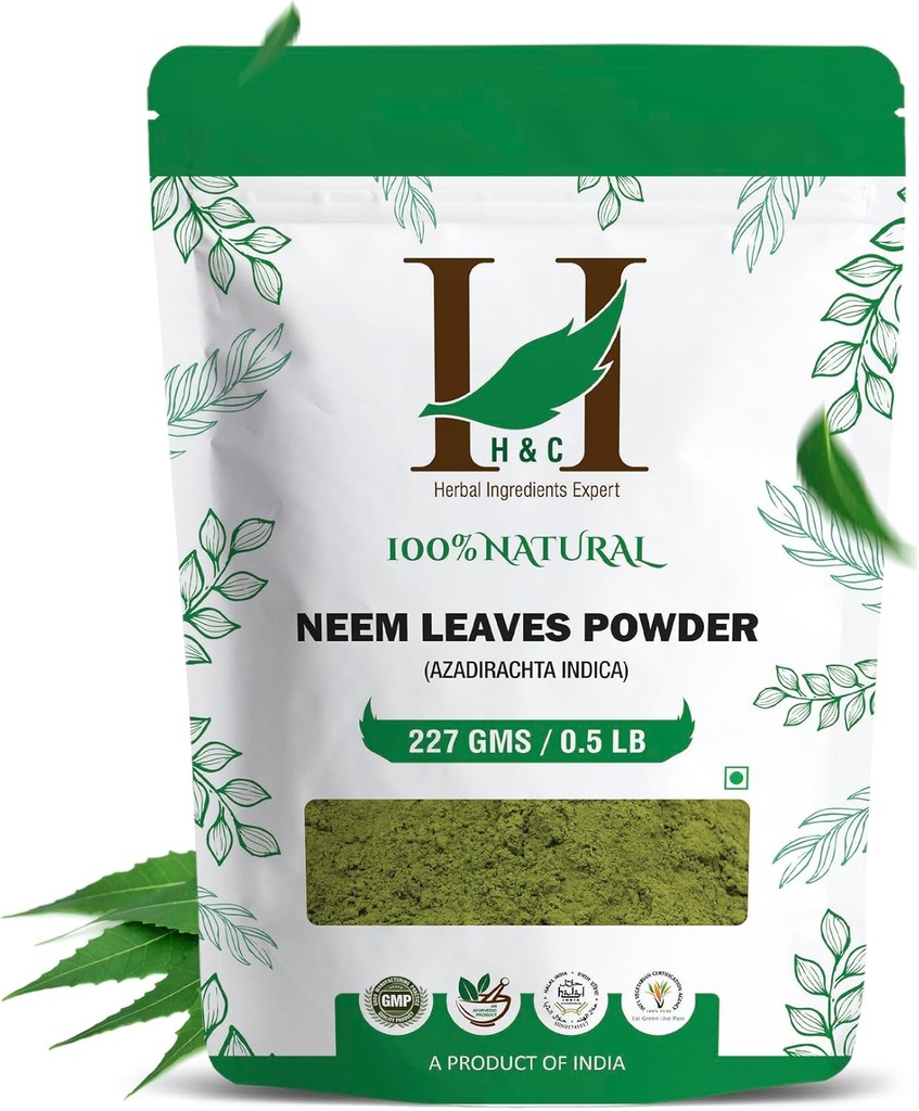 H&C Natural Neem Tozu Bırakır, 227 Grams (1/2 lb)