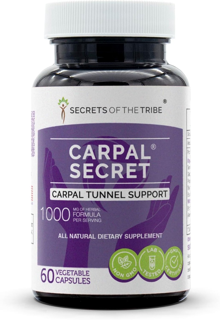 Kabil'in Sırları - Carpal Secret, Carpal Tünel Desteği, Herbal Supplement Meeting (60 Capsules)