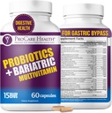 ProCare Health Probiotic Bariatric Multivitamin with Iron 45mg (60 Count) - 15 Billion CFU Bariatric Probiotic Fast Dissolving Veggie Capsules to Support Gut and Immune Health in Bariatric Patients