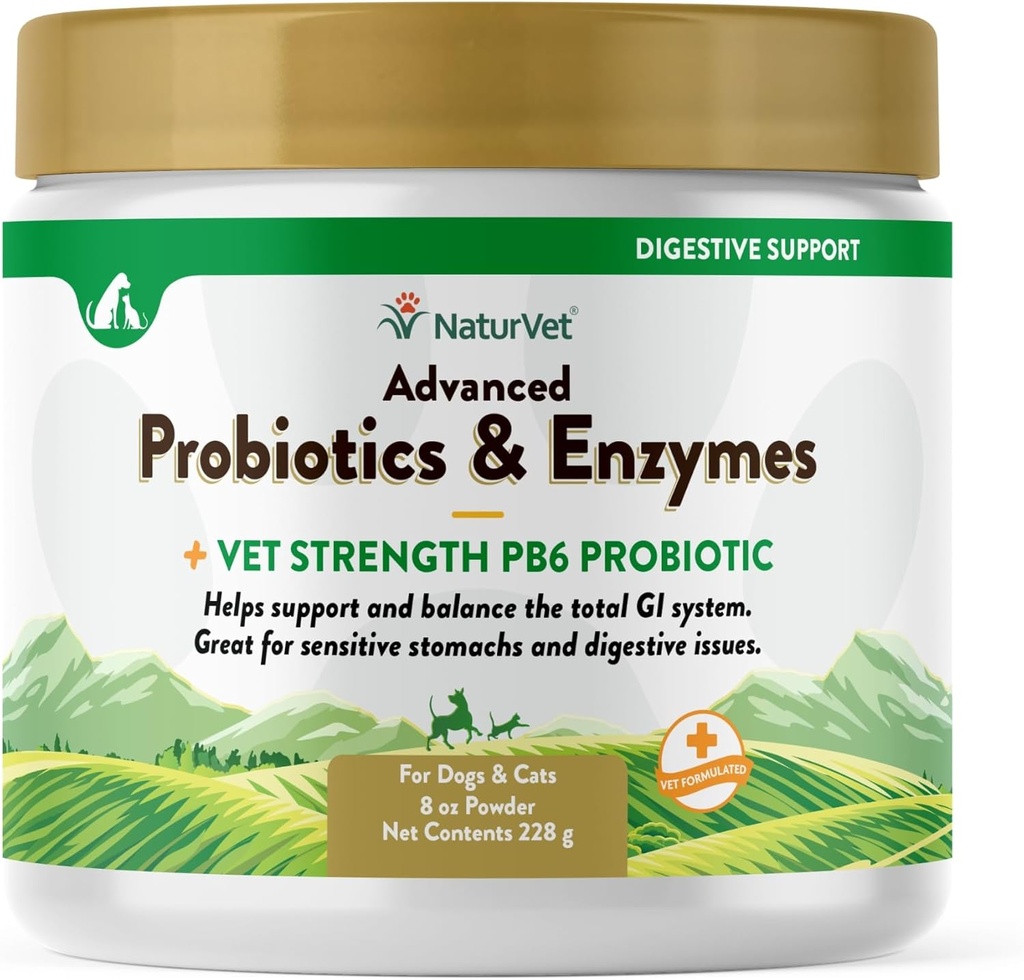 NaturVet – Προηγμένα Προβιοτικά & Ένζυμα - Plus Vet Strength PB6 Probiotic 