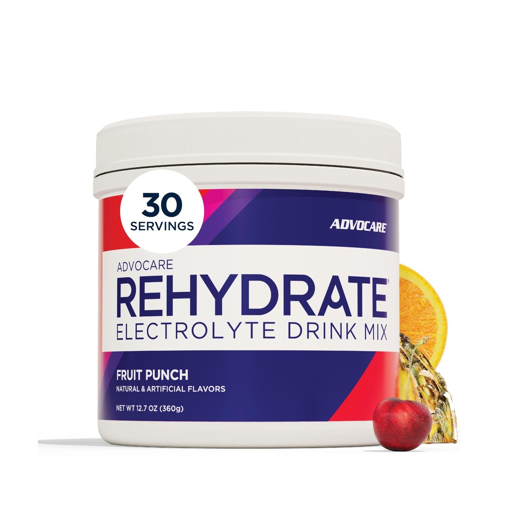 AdvoCare Rehidrat - Elektrolyte Drink Mix - Magnezyum, sodyum, Pyum & Kalsiyum - Antioksi ve Amino asit Forized - Supports Hydration & Recovery - Punch Meyve, 12.7 ozz