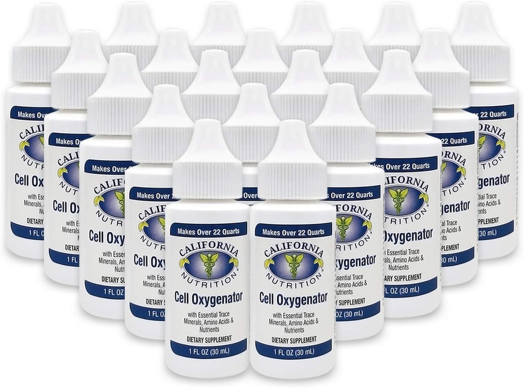 Hücre Oksijenatörü 1 Fl Oz Şişe ( 20'nin Paketi), Hücre Gıdası Sıvı Oksijen Su Durağı, Beslenme Diyeti Tamam, Suport Immune Sistemi, Amino Asits & Trace Minerals