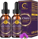 (2 Pack) Süt Butle Liquid Drops for Liver Cleanse Detox & Tamir, Milk Thistle Supplement with Dandelion Root, Artichoke & Turmeric for Liver Support and Immune Health, Vegan, Non-GMO, 4 FL OZ OZ