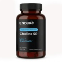Endur Choline L (+) Bitartrate, Παρατεταμένη απελευθέρωση Εγκέφαλος & Συστατικό Συμπλήρωμα Υποστήριξης, Προγεννητική Ασφαλής, Vegan, Μη ΓΤΟ, Χωρίς Γλουτένη, 300mg (60 δισκία)
