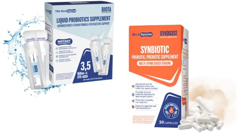 Biota Instant Probiyotik Daily Drink for Digestive Health & Syndigest Dual Fayda Prebiyotik & Probiyotik for Gut Health