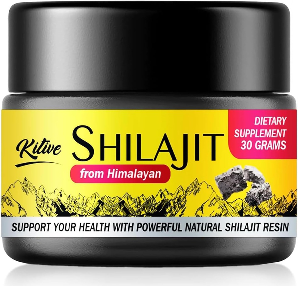 Shilajit Pure Himalaya Organik Giyim: Erkekler ve Kadınlar için Shilajit 30 g