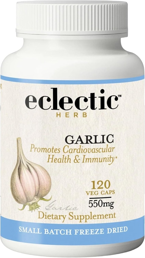 Eclectic Herb - Premium Freeze-Dried Capsule Capsules | Cardiovascular Health ve Immune Support | Diyeter Supplement | Natural, Non-GMO, Vegan (120 CT | 550 mg)