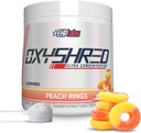 EHP Laboratuvarları OxyShred Pre Workout Toz - L Glutamine & Acetyl L Carnitine, Energy Boost Drink - Peach Ring, 60 Hizmetler