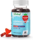 Vegan Ashwagandha Gummies-3000 mg Yüksek Potency Ashwagandha Root Extract with Vitamin D2 | Strawberry Flavor | 60 Cts/Bottle