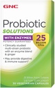 GNC Probiyotik Solutions with Enzymes with 25 Milyar CFUs, 30 Capsules, Daily Probiyotik Support