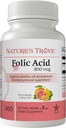 Nature's Trove Folic Acid 800 mcg (B9 Vitamin) 365 EZ Chew Tabletler Cherry Flavor