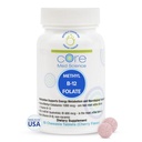 Core Med Science Me12 Folate Supplement for Women & Men - 5-MTHF Pills Destek Mood, Cognitive, & Heart Health - Medeniyet Düzeyleri ve Medeniyeti Için Medeni Vitamin B9 (60 Kont)