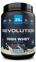 Devrim Beslenme, Yüksek Whey, Protein Toz 2LB, Whey Isolate, Gluten Free, Lean Muscle Mass for Men & Women, 25g of Protein Per Scoop, 908 g, 24 Hizmet (Kurallar ve Krem, 2 Pound)
