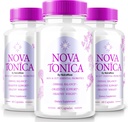 (3 Pack) Κάψουλες NovaTonica, Nova Tonica για την υποστήριξη φυσικά υγιή και λαμπερό δέρμα, επιπλέον ισχυρό συμπλήρωμα για την υποστήριξη της ενυδάτωσης, δερματική ενίσχυση χάπια βιταμίνης, Nova τονωτικό σχόλια (180 κάψουλες)