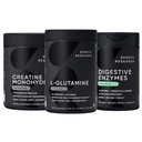 Spor Araştırması L-Glutamine (100 Hizmetler) ve Probiyotiks & Ginger (90 Hizmet) ile Digestive Enzymes - All Non-GMO Onaylandı, Vegan & Gluten Free