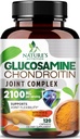 Glucosamine Chondroitin MSM 2100 mg Kompleksi - Ortak Hareketlilik ve Konwellia ile Erkekler ve Kadınlar için Ortak Destek Tamamı, Triple Strength Glucosamine Supplements - 120 Capsules