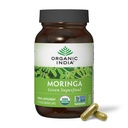 ORGANIC INDIA Moringa Capsules Organik - Moringa Supplement - Green Superfood, Moringa Leaf Capsules, Pure Supergreen, Vegan Greens, Nature's Multivitamin, Vegan, Gluten-Free - 90 Capsules