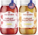 TrueSeaMoss Wildcraft Irish Sea Moss Gel Mango και Strawberry Bundle Organic Raw Seamoss Πλούσιος σε Ορυκτά, Πρωτεΐνη & Βιταμίνες