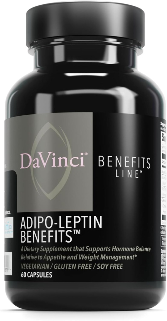DAVINCI Laboratuvarları Adipo-Leptin Faydaları Diyetsel Supplement - Hormon Denge Desteği ve Metabolism Yeşil Çay Ekstraksiyonu ile Destek, Yeşil Kahve Bean Ekstra ve Daha Fazla * - 60 Vejetaryen Capsules (30 Hizmet)