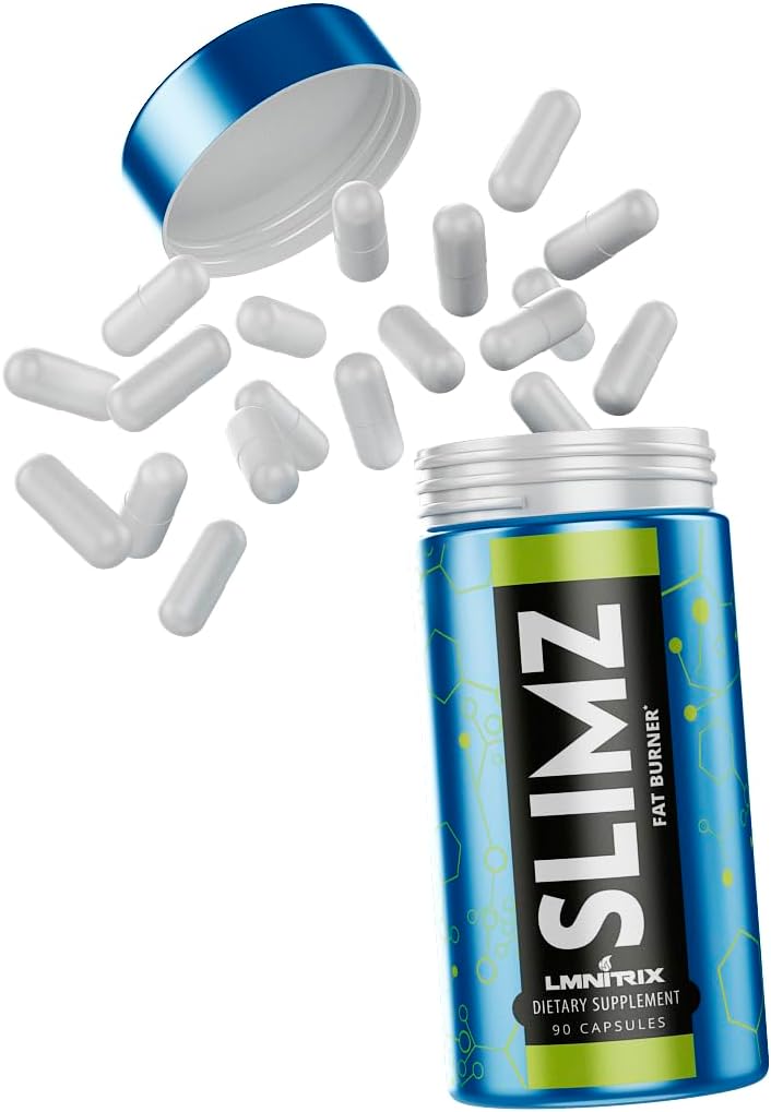 SLIMZ Fat Burner & Mood Enhancer - χάπια διατροφής που εργάζονται - συμπλήρωμα απώλειας βάρους - Απώλεια βάρους, να απαλλαγούμε από το άγχος και να πάρει τον έλεγχο της ευεξίας σας ταξίδι - 90 κάψουλες