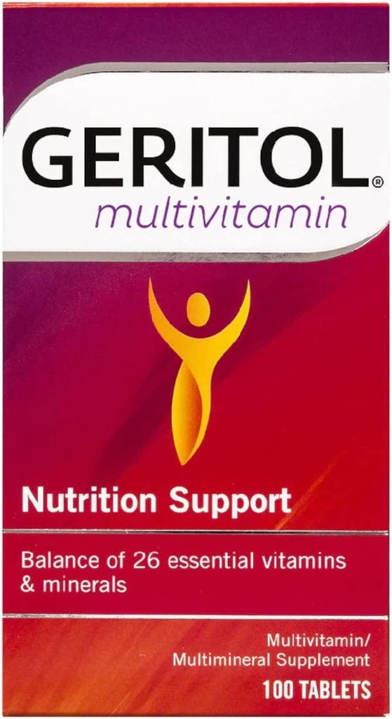 Backtol Multivitamin 100 sekme (eski olarak Geritol Tamam olarak adlandırılır)