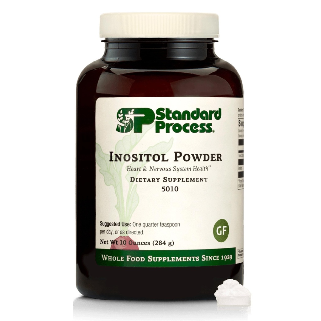 Standart Süreç Inositol Toz - Cardiovascular & Nervous System Support - Gluten-Free, Non-Dairy & Non-Soy - 10 Ounces (405 Hizmet)