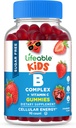 Lifeable Sugar Free Vitamin B Complex for Kids | B-Complex with Vitamin C | Great Tasting VIT B Kompleksi | Enerji ve Nerve Support | Çocuklar için B Vitaminleri Kompleks Erkek ve Kızlar | 90 Gummies