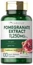 Carlyle Pomegranate Extract | 11250 mg | 100 Capsules | Non-GMO, Gluten Free Supplement | Geleneksel Herb
