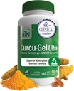 Sağlık Thru Beslenme Curcu-Gel 650 mg BCM-95® CurcuGreen Turmeric Curcumin | Yüksek Aborpsiyon | Sağlıklı Inflammation Response | Klinik olarak Studied | 3rd Parti Test Edildi | No-GMO (180'in Paketi)