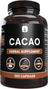 Αμιγώς πρωτότυπα συστατικά Cacao (365 κάψουλες) Δεν Μαγνήσιο ή Ρύζι Fillers, πάντα καθαρό, Εργαστήριο Επαληθευμένο